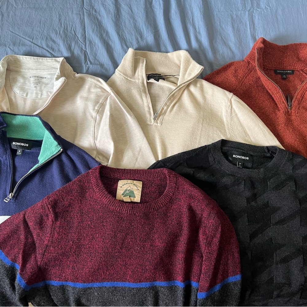 Men’s Medium Sweater Lot (5)